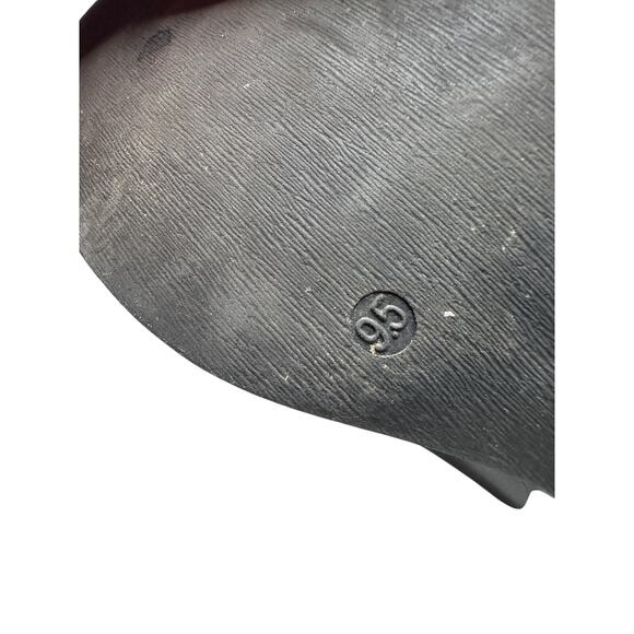 Black Size 9.5 Black Raelynn Faux Suede Buckled Block Heel Knee High Fall Boot - Picture 8 of 14